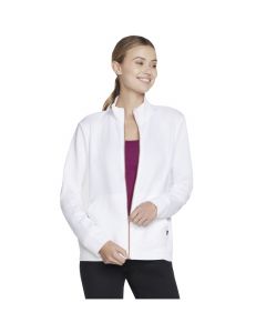 Skechers Go Walk Everywhere Full Zip Hoodless W3JA261-WHT damskie bluzy, Białe 001