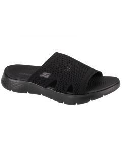 Skechers Go Walk Flex Sandal - Elation 141425-BBK damskie klapki, Czarne 001