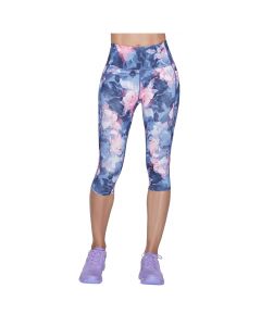 Skechers Go Walk High Waisted Summer Rose Capri Leggins CP1-NVHP damskie leginsy, Wielokolorowe 001