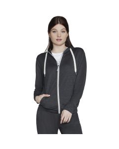 Skechers Godri Swift Full Zip Hoodie JA69-BKCC damskie bluzy, Szare 001