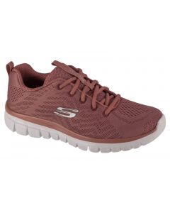 Skechers Graceful - Get Connected 12615-MVE damskie buty sneakers, Różowe 001