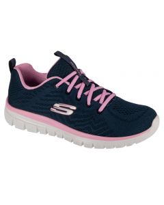 Skechers Graceful - Get Connected 12615-NVPK damskie buty sneakers, Granatowe 001