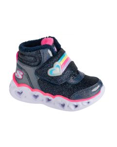 Skechers Heart Lights - Brilliant Rainbow 302669N-NVPK dla dziewczynki buty zimowe, Granatowe 001