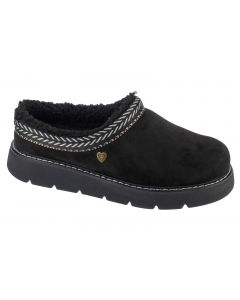 Skechers Keepsakes Lite - Cozy Fest 114769-BBK damskie kapcie, Czarne 001