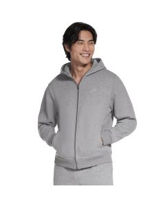 Skechers Max Soft Full Zip Hoodie JA507-LTGY męskie bluzy, Szare 001