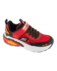 Skechers Mega-Craft 4K 402160L-RDBK dla chłopca buty sneakers, Czerwone 001