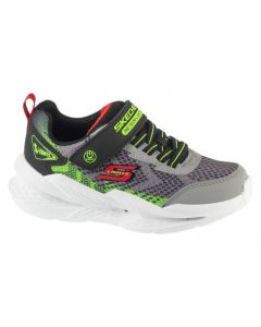 Skechers Meteor-Lights - Krendox 401490LC-GYBK dla chłopca buty sneakers, Szare 001
