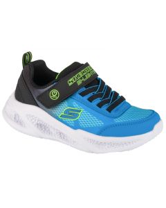 Skechers Meteor-Lights - Krendox 401495L-BKBL dla chłopca buty sneakers, Niebieskie 001