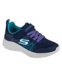 Skechers Microspec Plus - Swirl Sweet 303535L-NVMT dla dziewczynki buty sneakers, Granatowe 001