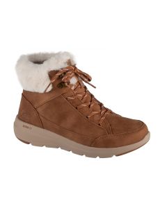 Skechers On-The-GO Glacial Ultra - Cozyly 144178-CSNT damskie buty zimowe, Brązowe 001