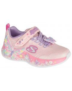 Skechers S-Lights: Butterfly Bliss 303065L-LPMT dla dziewczynki buty sneakers, Różowe 001