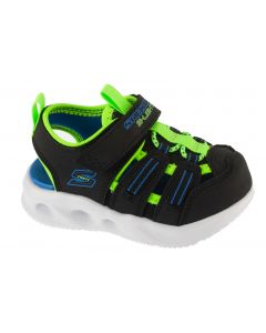 Skechers S-Lights: Sola Glow Sandal - Hyper-Coast 407033N-BKLM dla chłopca sandały, Czarne 001