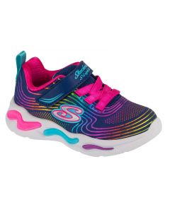 Skechers S Lights: Wavy Beams 302338N-NVMT dla dziewczynki buty sneakers, Granatowe 001