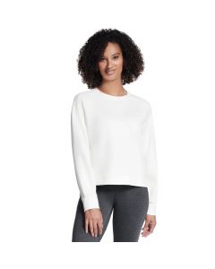 Skechers Skechluxe Elevate Crewneck LT152-OFWT damskie bluzy, Białe 001