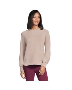 Skechers Skechluxe Elevate Crewneck LT152-TPBR damskie bluzy, Beżowe 001