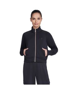 Skechers Skechluxe Elevate Jacket JA278-BLK damskie kurtki, Czarne 001