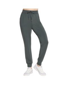Skechers Skechluxe Elevate Jogger Pant PT149-GNBK damskie spodnie, Zielone 001