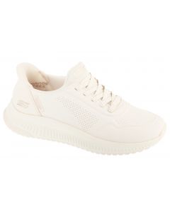 Skechers Slip-Ins: Bobs Squad 4 - Key Look 117740-W damskie buty sneakers, Białe 001