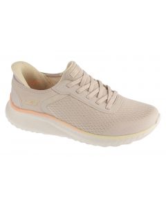 Skechers Slip-Ins Bobs Squad Chaos 117248-NAT damskie buty sneakers, Beżowe 001