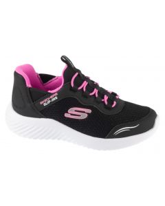 Skechers Slip-ins: Bounder - Simple Cut 303585L-BKHP dla dziewczynki buty sneakers, Czarne 001
