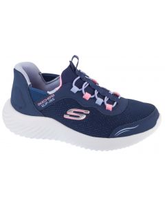 Skechers Slip-Ins: Bounder - Simple Cut 303585L-NVY dla dziewczynki buty sneakers, Granatowe 001