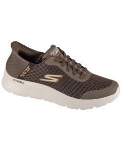 Skechers Slip-Ins: Go Walk Flex - Hands Up 216324-BRN męskie buty sneakers, Brązowe 001