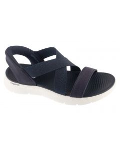 Skechers Slip-Ins: Go Walk Flex Sandal - Glimmer Up 141489-NVY damskie sandały, Granatowe 001