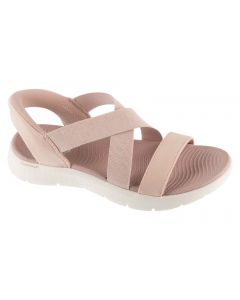 Skechers Slip-Ins: Go Walk Flex Sandal - Glimmer Up 141489-ROS damskie sandały, Różowe 001