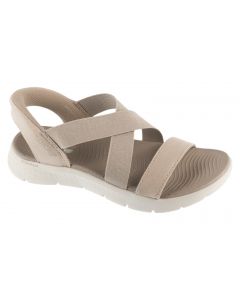 Skechers Slip-Ins: Go Walk Flex Sandal - Glimmer Up 141489-TPE damskie sandały, Beżowe 001