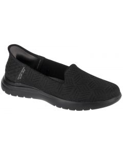 Skechers Slip-Ins On The Go Flex - Clover 138182-BBK damskie półbuty, Czarne 001