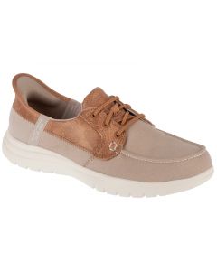 Skechers Slip-Ins: On-The-Go Flex - Palmilla 136536-TPE damskie półbuty, Beżowe 001