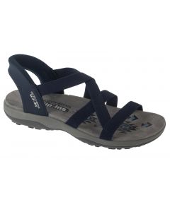 Skechers Slip-Ins: Reggae Slim - Stretch Flex 163460-NVY damskie sandały, Granatowe 001