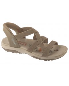 Skechers Slip-Ins: Reggae Slim - Stretch Flex 163460-TPE damskie sandały, Beżowe 001