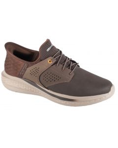 Skechers Slip-Ins: Slade - Macklin 210890-CHOC męskie buty sneakers, Brązowe 001