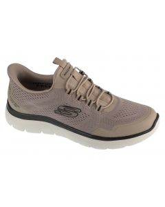 Skechers Slip-Ins: Summits - Top Rate 233045-TPBK męskie buty sneakers, Beżowe 001
