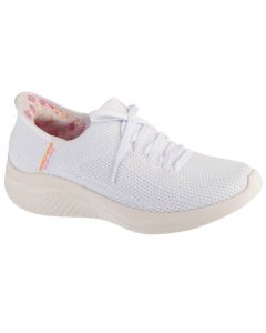 Skechers Slip-Ins: Ultra Flex 3.0 - Morning Blosso 150441-WHT damskie buty sneakers, Białe 001