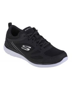 Skechers Summits Suited 12982-BKW damskie buty sneakers, Czarne 001