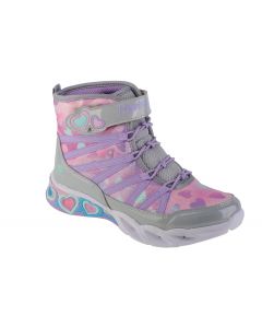 Skechers Sweetheart Lights - Dreamy Love 302667L-SMLT dla dziewczynki buty zimowe, Srebrne 001