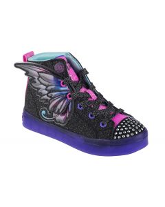 Skechers Twi-Lites 2.0-Twinkle Wishes 314350L-BKMT dla dziewczynki trampki, Czarne 001