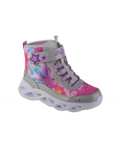 Skechers Twisty Brights - Sweet Starz 302690L-SMLT dla dziewczynki buty zimowe, Srebrne 001