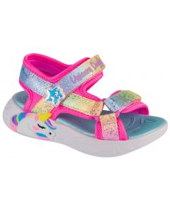 Skechers Unicorn Dreams - Majestic Bliss 302682N-PKMT dla dziewczynki sandały, Różowe 001