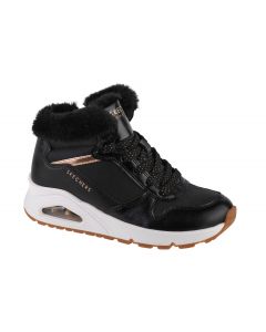 Skechers Uno - Cozy On Air 310518L-BKRG dla dziewczynki buty zimowe, Czarne 001