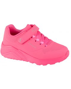 Skechers Uno Lite 310451L-NPNK dla dziewczynki buty sneakers, Różowe 001