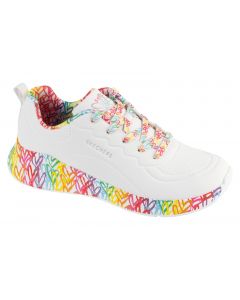 Skechers Uno Lite - Exuberant Hearts 177976-WMLT damskie buty sneakers, Białe 001