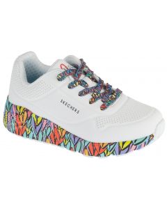 Skechers Uno Lite - Subtle Love 314088L-WMLT dla dziewczynki buty sneakers, Białe 001