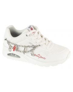 Skechers Uno-Rock N' Charm 190003-WHT damskie buty sneakers, Białe 001