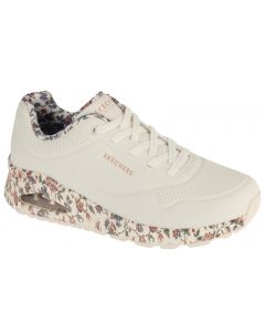 Skechers Uno - Safari Time 155412-WMLT damskie buty sneakers, Białe 001
