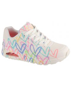 Skechers Uno-Spread The Love 155507-WPTQ damskie buty sneakers, Białe 001