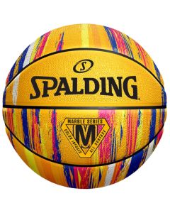 Spalding Marble Ball 84401Z unisex piłki do koszykówki, Żółte 001