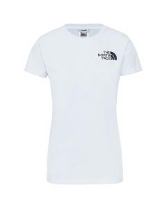 The North Face W Half Dome Tee NF0A4M8QFN4 damskie t-shirty, Białe 001